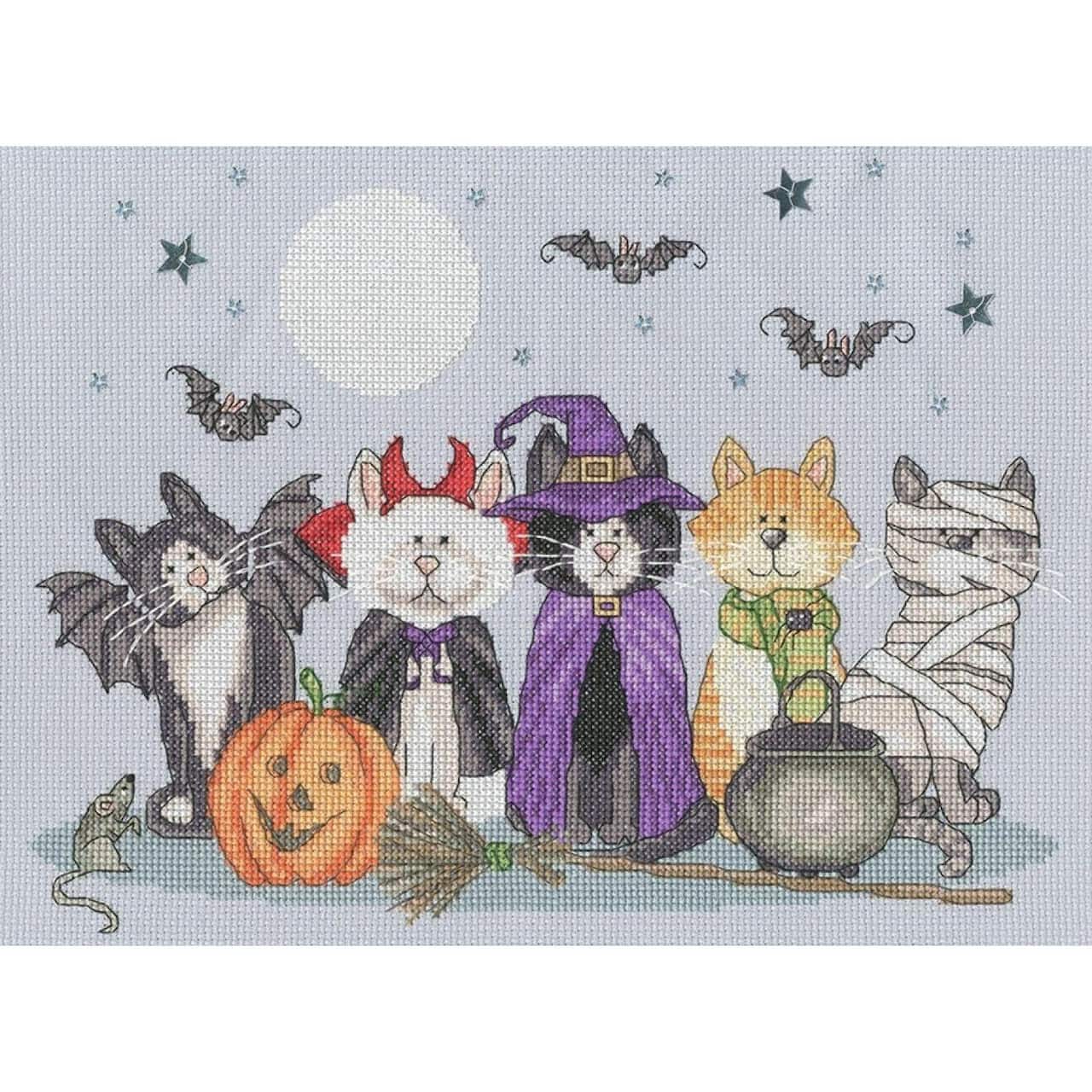 Bothy Threads Fiendish Felines Counted Cross Stitch Kit